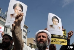 ชาวอิหร่านประท้วงต่อต้านอิสราเอลในวันศุกร์ที่ 19 เมษายน ในกรุงเตหะราน