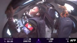 Anastatija Majers, 18.godišnja studentkinja u svemirskoj letelici kompanije Virdžin galaktik (FOTO: Virgin Galactic/AFP)