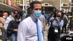 Juan Guaidó, uno de los líderes de la oposición reconocido por decenas de países como presidente interino de Venezuela, llega a una rueda de prensa en Caracas, Venezuela. Guaidó no está convencido de la conveniencia de las elecciones regionales.