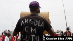 Manifestação contra brutalidade policial em Luanda, Angola