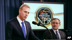 FILE - Deputy Defense Secretary Patrick Shanahan is pictured at the Pentagon, Feb. 2, 2018.