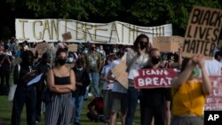 Thousands of people take part in a demonstration in The Hague, Netherlands, Tuesday, June 2, 2020, to protest against the recent killing of George Floyd, police violence and institutionalized racism. Floyd, a black man, died in police custody in…