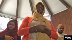 Saleemah Jones leads Friday prayers at the Qal’Bu Maryam mosque. 
