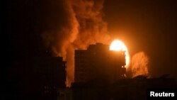 以色列2021年5月17日對加沙地帶實施空襲（路透社）