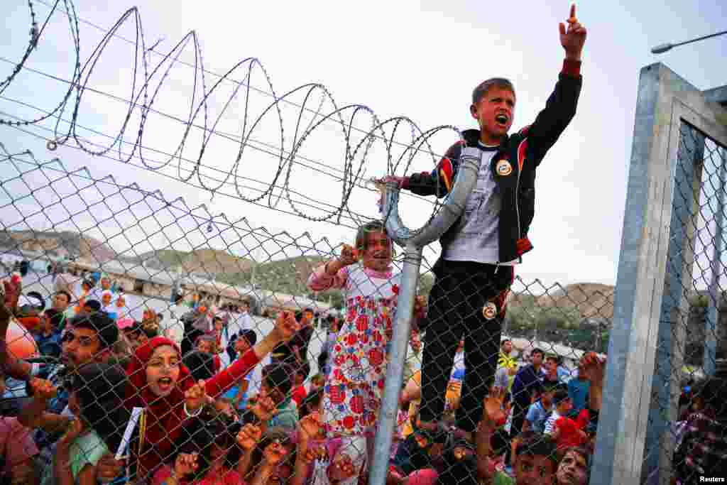 یک کمپ مهاجران در ترکیه