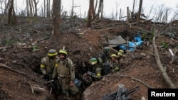 Украинские военные под Бахмутом. Май 2023 г. 