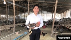 Agriculture entrepreneur Nak Ny was arrested on December 11, 2020, after posting sarcastic comments on social media about Prime Minister Hun Sen’s remarks on declaring a state of emergency. (Facebook/Nak Ny) 