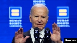 Predsjednik Biden na večeri u organizaciji Kampanje za ljudska prava u Vašingtonu, 14. oktobra 2023. 