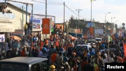 Wakaazi wa DRC wakiwa katika kampeni za uchaguzi zinazoendelea nchini humo