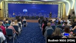 Kosvoski premijer Aljbin Kurti govori na zatvaranju Nedelje žena, 17. septembar 2024.