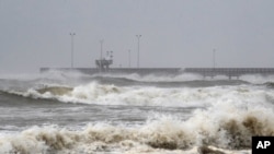 Korpus Kristi, Teksas, uoči dolaska uragana Hana, 25. jul 2020 (Foto: Courtney Sacco/Corpus Christi Caller-Times via AP)