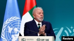 El presidente de Brasil, Luiz Inácio Lula da Silva, habla en la conferencia climática COP28 de la ONU en Dubái, el 1 de diciembre de 2023.