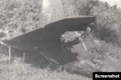 აფხაზეთის ომში ჩამოგდებული SU-25-ის ფრაგმენტი, რომელსაც სამხედრო-საჰაერო ძალების სარდალი იზანი ცერცვაძე მართავდა. ირაკლი ალადაშვილის ფოტო