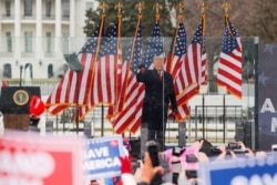 U.S. President Donald Trump holds a rally to contest the certification of the 2020 U.S. presidential election results by the U.S. Congress, in Washington, January 6, 2021.