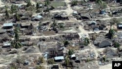 រូប​ឯកសារ៖ រូប​ថត​ពី​អាកាស​បង្ហាញ​មហន្តរាយ​ដែល​បង្ក​ដោយ​ខ្យល់​កួច Kenneth ដែល​បាន​បោកបក់​កោះ Ibo នៅ​ប្រទេស​ម៉ូសំប៊ិក​កាល​ពី​ថ្ងៃ​ទី​១ ខែ​ឧសភា ឆ្នាំ​២០១៩។