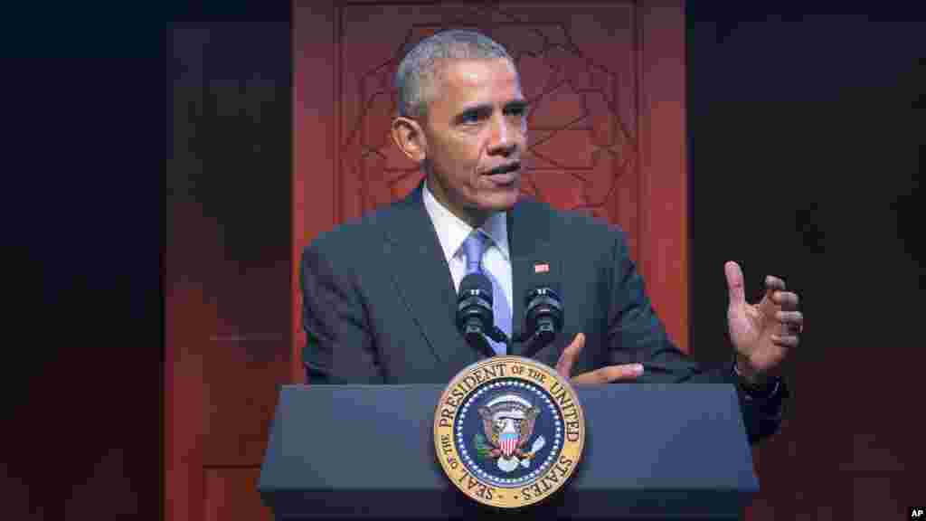 ፕሬዝዳንት ባራክ ኦባማ በቦልቲሞር ከተማ በሚገኝ መስጊድ ያደረጉት ጉብኝት