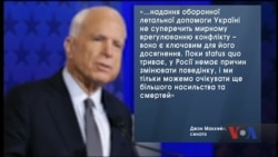 Маккейн: "Надання оборонної летальної допомоги Україні не суперечить мирному врегулюванню конфлікту". Відео