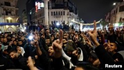 Maandamano dhidi ya mauaji ya Saleh al-Arouri huko Ramallah. 