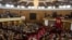 FILE - Lawmakers gather at Ghana's parliament, in Accra, July 31, 2019.