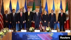 中美洲國家領導人2018年10月11日訪問華盛頓（路透社）