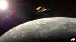 Зонд НАСА Messenger на орбіті Меркурія