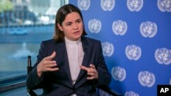 Белоруската опозициска лидерка вели дека претседателот Александар Лукашенко и неговите послушници прават злосторства, а за нив нема казна, што создава чувство на неказнивост