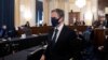 El candidato a Secretario de Estado, Antony Blinken, testifica durante su audiencia de confirmación para ser Secretario de Estado ante el Comité de Relaciones Exteriores del Senado en el Capitolio en Washington, el martes 19 de enero de 2021.